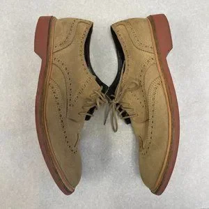 Cole Haan | Shoes | Cole Haan Mens Beige Suede Wingtip  display picture 2